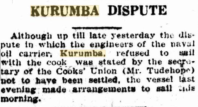 Kurumba Union Disp 25 5 23 Sydney Dail Tele