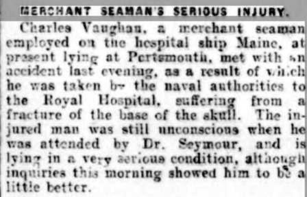 Maine 3 Portsmouth 8 May 1922