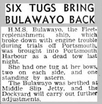 Portsm Even News 30 9 1949 Bulawayo