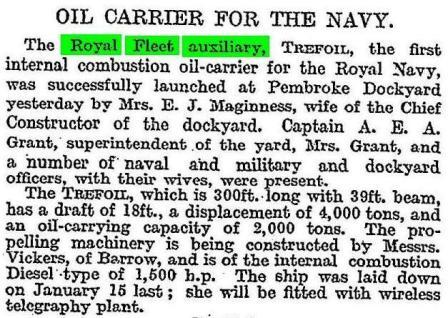 Press Report The Times 28 10 1913 Trefoil