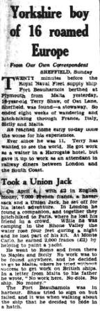 Press Report Yorkshire Post 5 Jun 1950