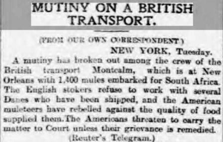 Press report Sheffield Daily Telegraph 5 9 1900