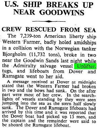 RFA Uplifter Times report