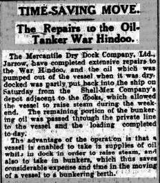 Shields Daily News 23 3 1925 WHindoo