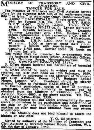 Times Eaglesdale 15 1 1959