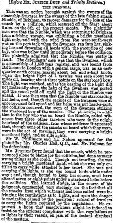 Times Law report 21 Jan 1888