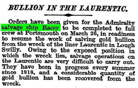 Times Racer 27 Feb 1923