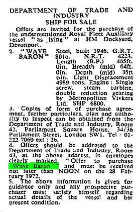 Wave Baron for Sale 5 2 72