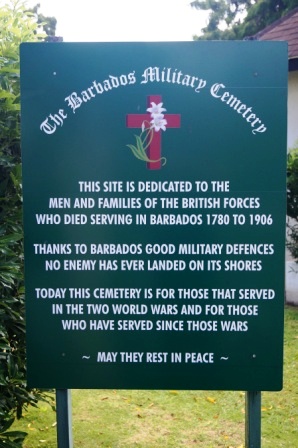 Entrance to Barbados Military Cemetery