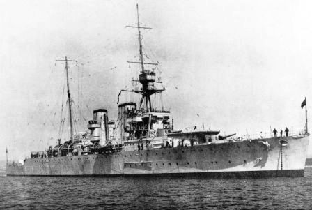 HMS Effingham D98 in 1925