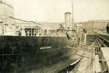 Montenol in dry dock at Malta