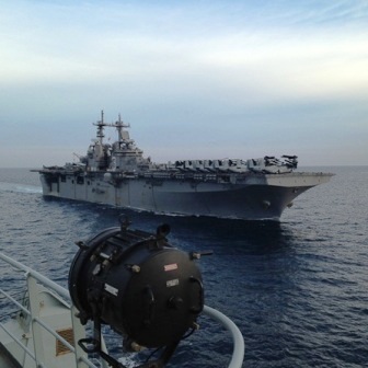 USS KEARSARGE approaching Fvic