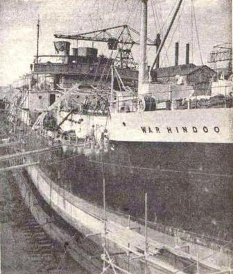 War Hindoo 1948 at Kure dry dock