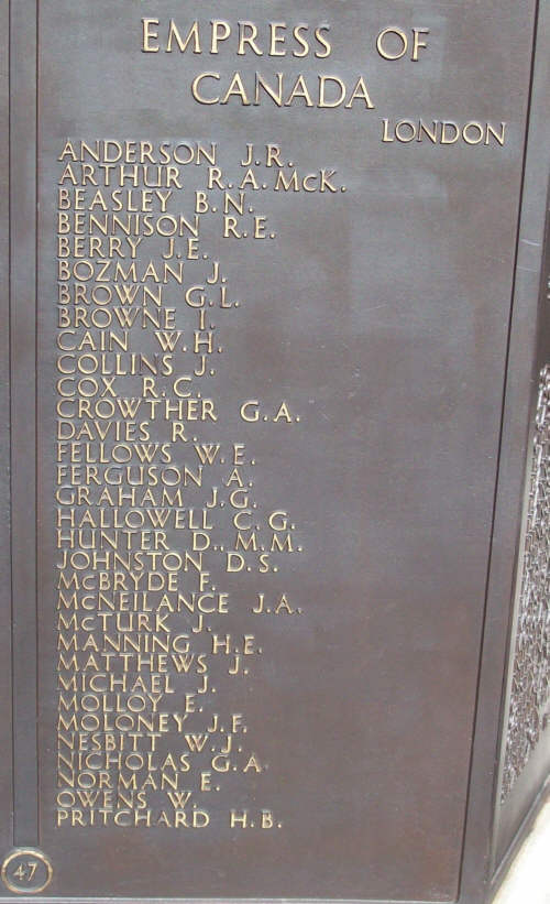 Empress_of_Canada_memorial