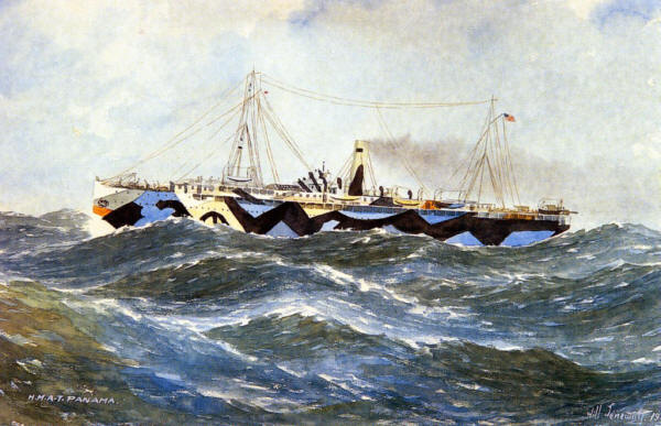 H.M. Ambulance Transport Panama by W Jeneway later to become RFA Maine (3) 