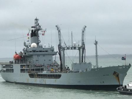 GRV arriving at Portsmouth