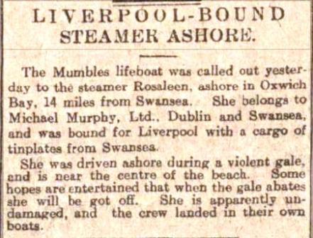 Liverpool Echo 12 Dec 1914 Rosalee