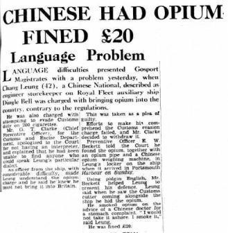 Press report Dingledale Gosport Court 26 July 1949